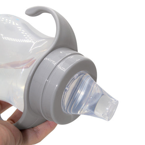 Biberon cu toarte si tetina din silicon BabyJem